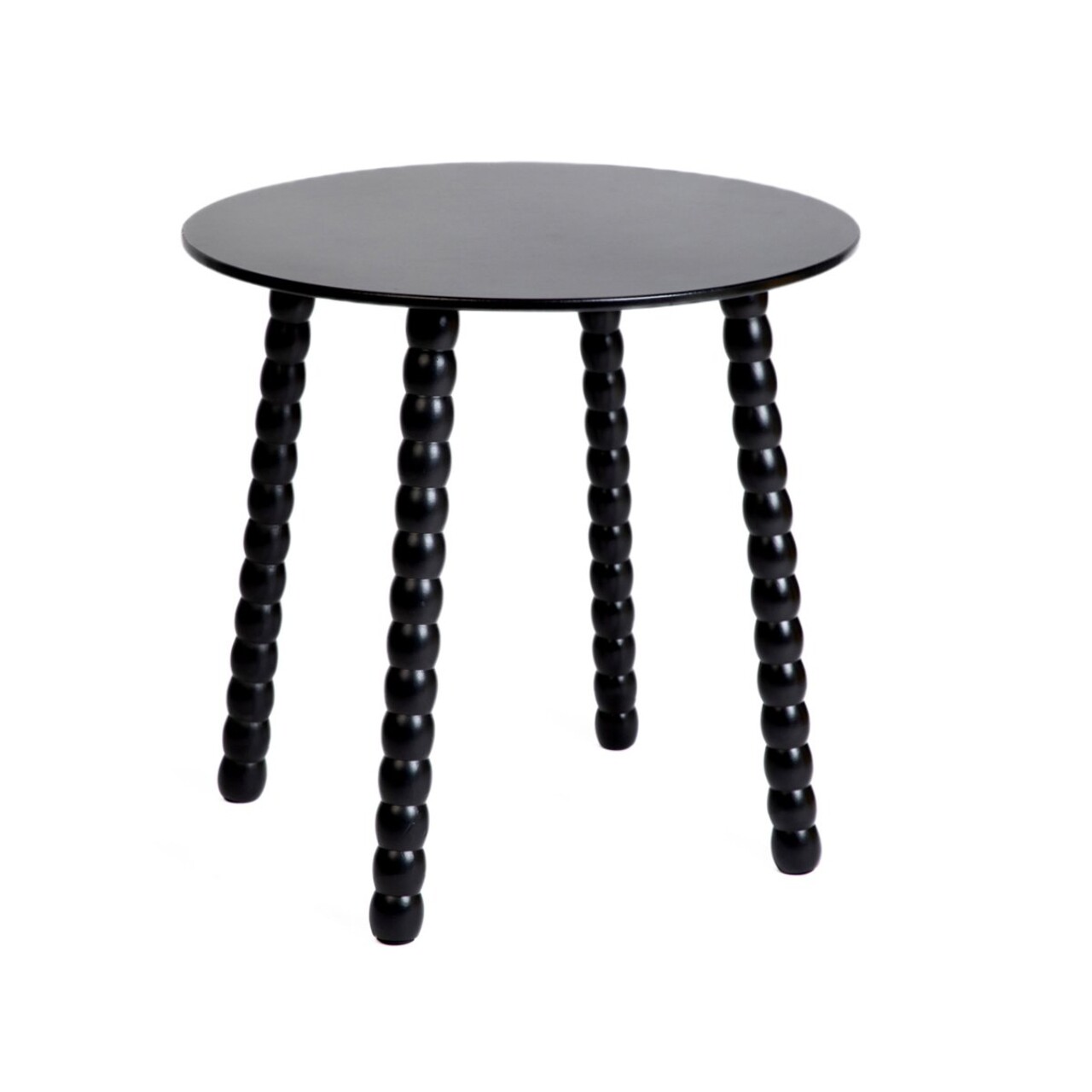 Masuta de cafea, Resle, 40x40x40 cm, MDF/lemn, negru - imagine 7